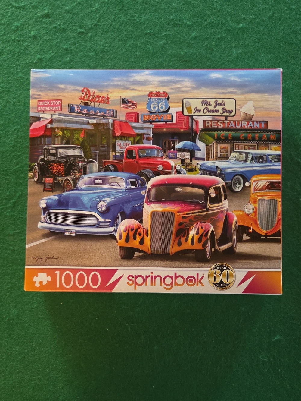 Springbok 1000-Piece Classic Cars Puzzle - Bright Multi-Color
